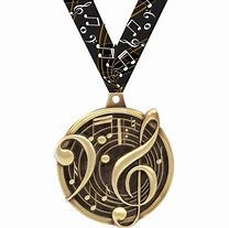 medal with musical notes